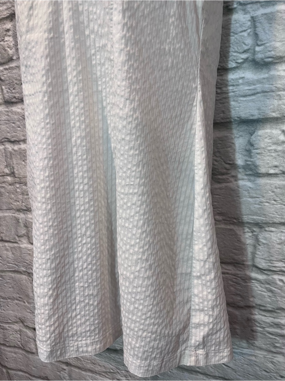 VTG Y2K Inscene White V-Neck Seersucker Cap Sleeve Mini Dress - Medium - Picture 11 of 15